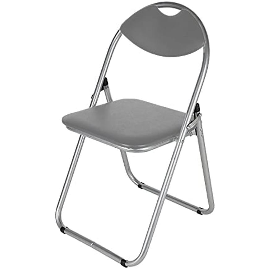 Skladacia stolička Atom Silver sivá
