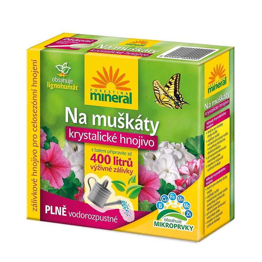 Mineral - Krystal s lignohumátom na muškáty 400 g