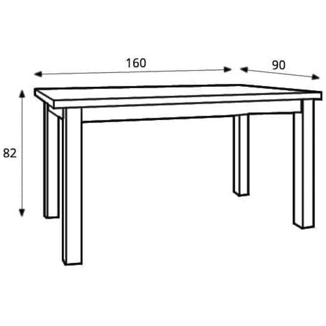 Rozkladací stôl Montana 160/203x90cm dub lefkas