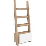 Regál Rack 80-1D sonoma/Biely lesk