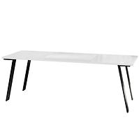 Rozkladací stôl Liwia 130/210x80cm Biely lesk