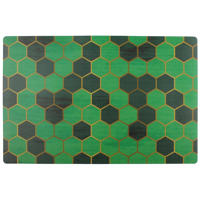 Podložka Wabe 43,5x28,2 cm zelené hexagóny
