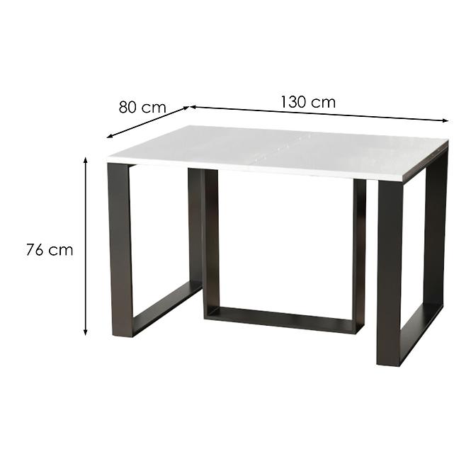 Rozkladací stôl Borys 130/250x80cm biely lesk