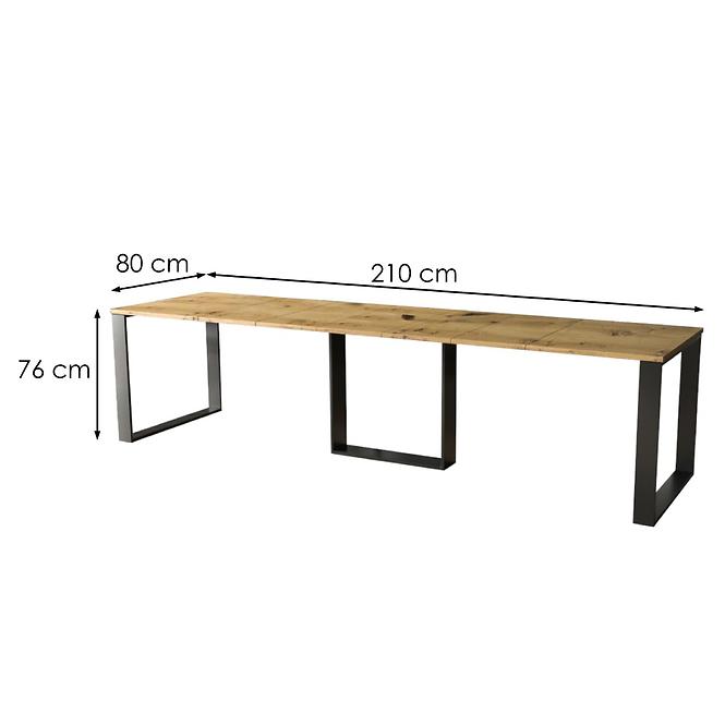 Rozkladací stôl Borys 130/210x80cm Dub Artisan