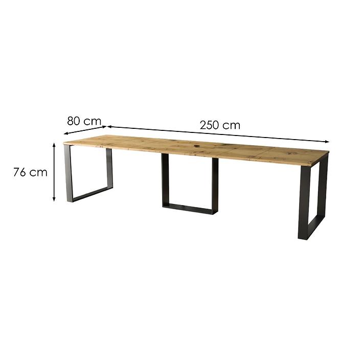 Rozkladací stôl Borys 130/250x80cm Dub Artisan
