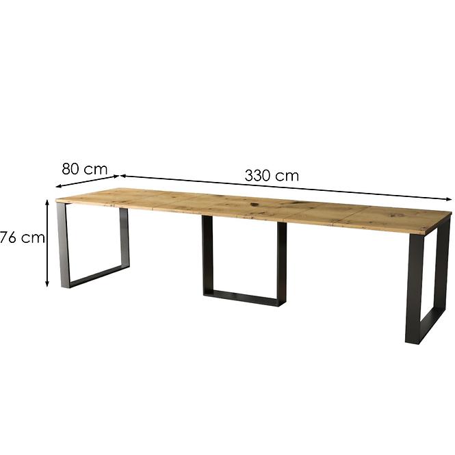 Rozkladací stôl Borys 130/330x80cm Dub Artisan