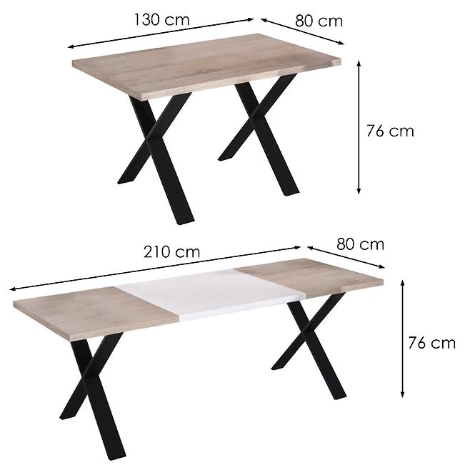 Jedálenský stôl X 210 Dub Sonoma