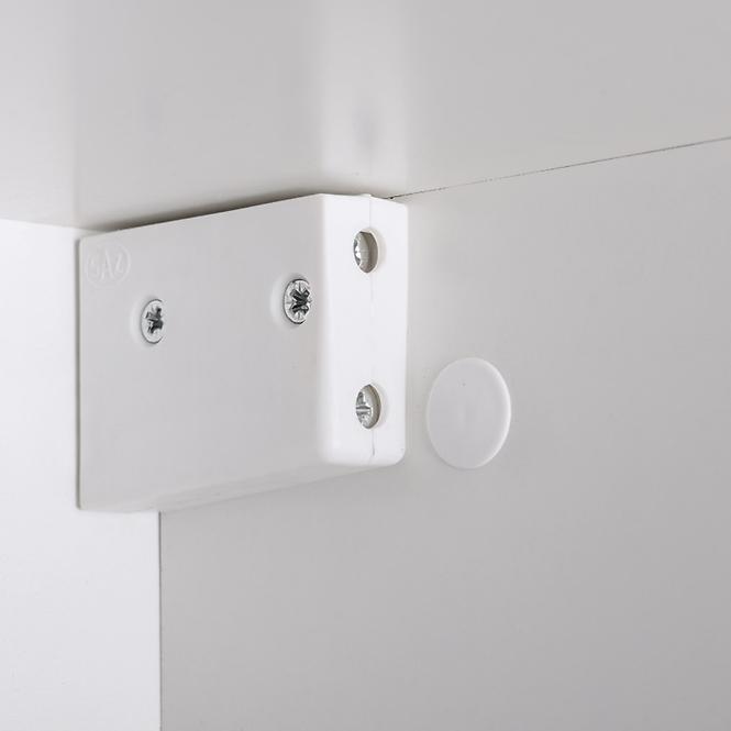 Komoda+Polička Switch Sb III Led Biely