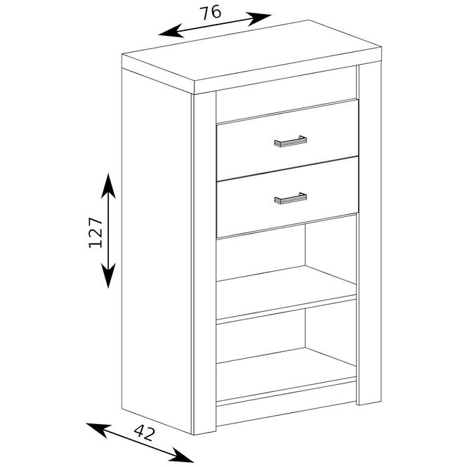 Komoda Indianapolis I6 Jasan svetlý