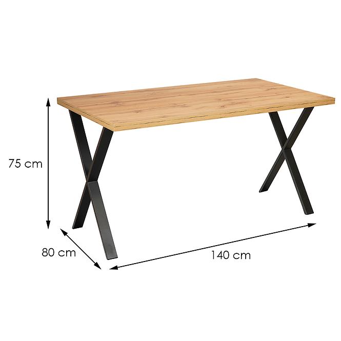Stôl Sofie St-28 140x80 Dub Wotan