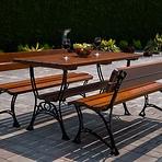 Záhradná súprava Královská 1, 1 stôl + 2 lavice bez podrúčok, cyprus