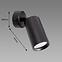 Nastenná lampa Daria SPT GU10 Black 03947 K1,2