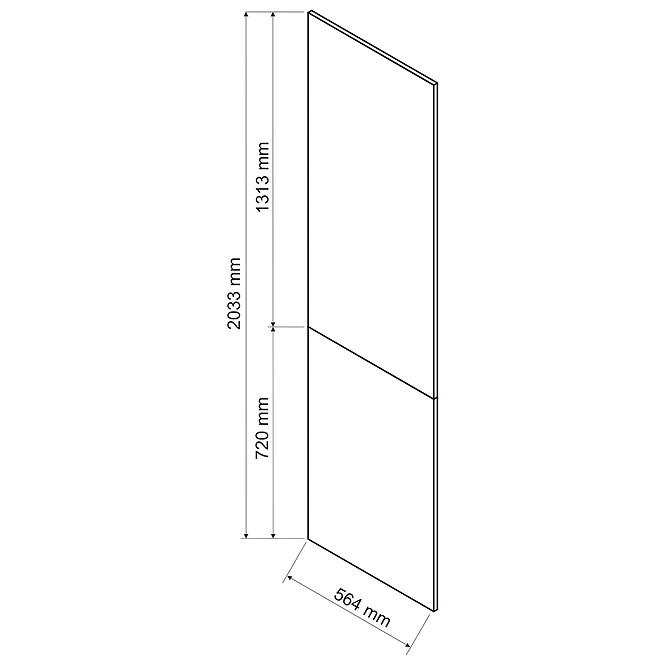 Panel bočný Irma 720 + 1313 zelená Mat