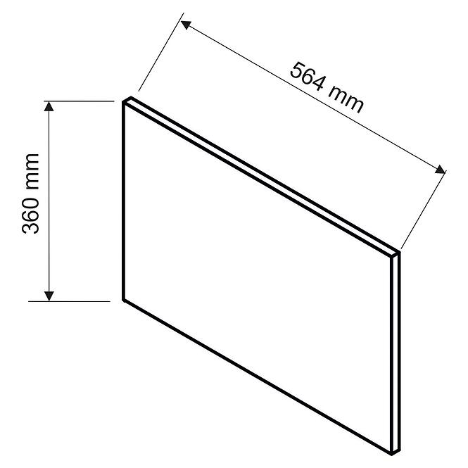 Panel bočný Irma 360x564 zelená Mat