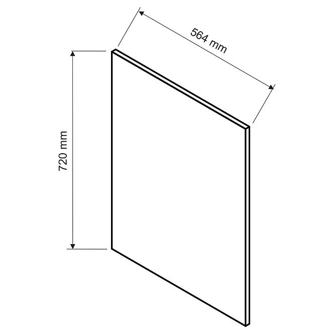 Panel bočný Irma 720x564 zelená Mat