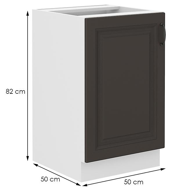 Kuchynská skrinka STILO grafit mat/biely 50zl 1f bb