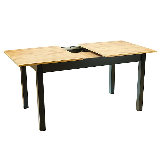 Rozkladací stôl St30 Jarek 140/180x80cm dub wotan nohy cierne