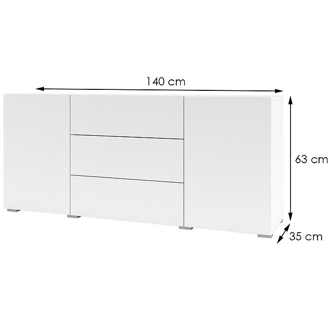 Komoda 2d3s Ava 26 biela/wotan