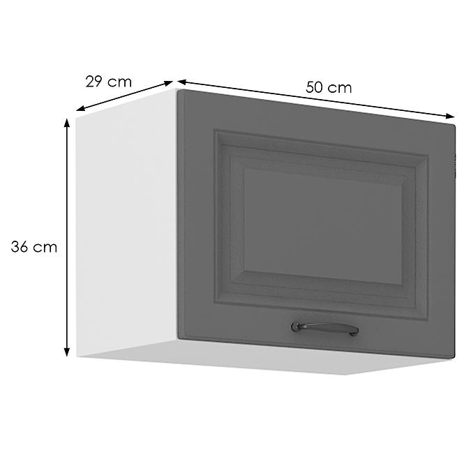 Kuchynská skrinka Stilo dustgrey/biely 50gu/36 1f