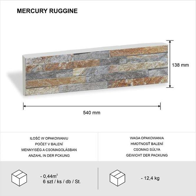 Betónový obkladový kameň Mercury Ruggine