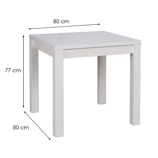 Stôl Oskar M80 biela