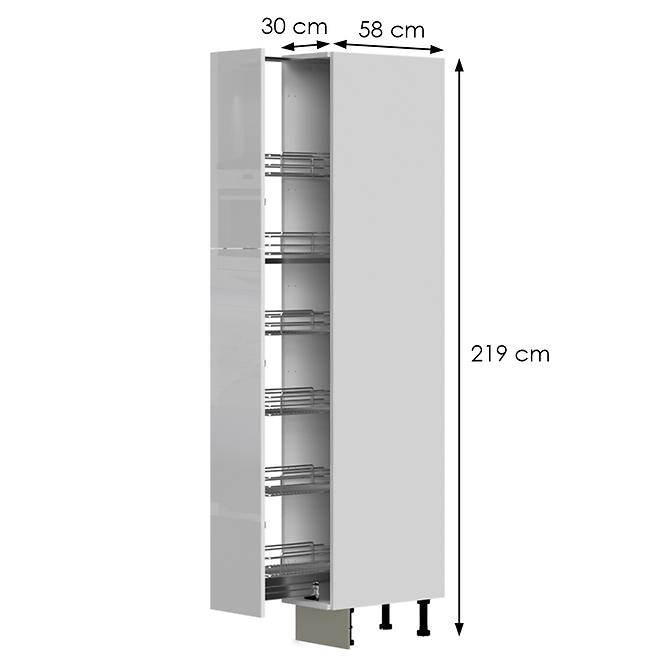 Kuchynská skrinka Infinity K21-30-1KZ/5 Crystal White