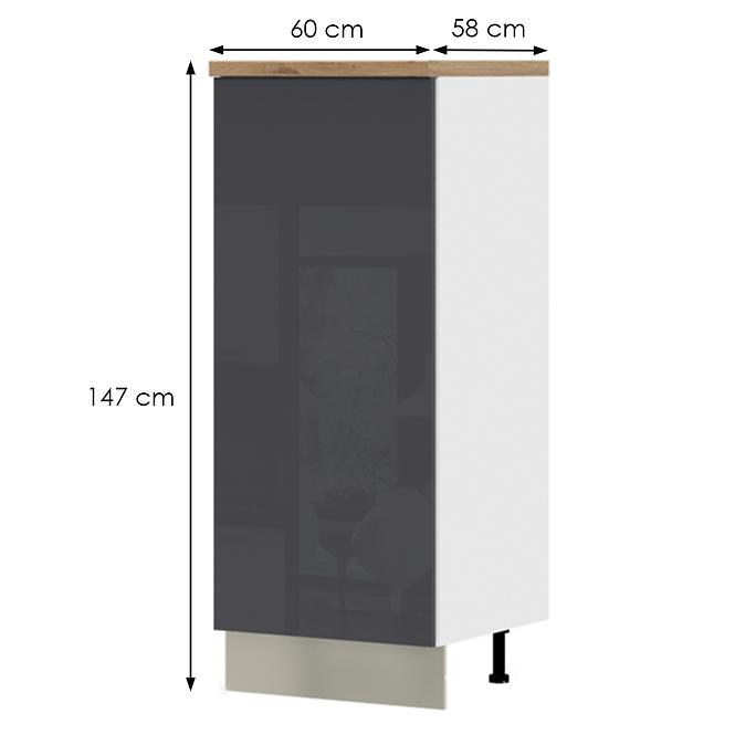 Kuchynská skrinka Infinity K14-60-1KF/5 Anthracite