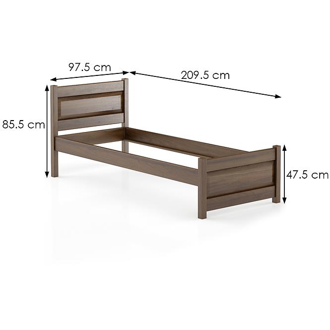 Posteľ buková LK120–90x200 lausane