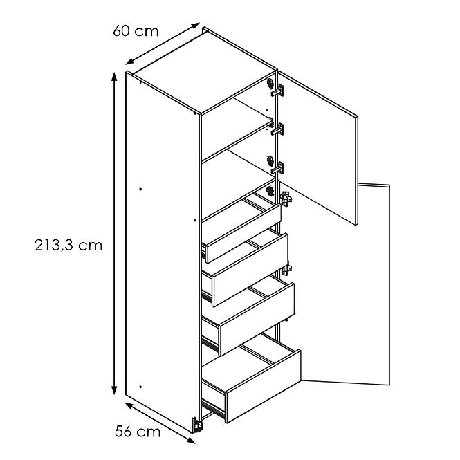 Kuchynská Skrinka Goya D 60 SŁ ZP/2133 P/L