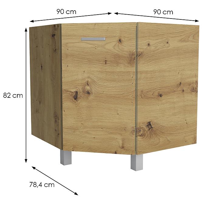 Kuchynská skrinka Lucjan 90/90 DNSK artisan