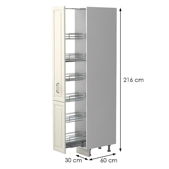 Kuchynská skrinka Evergreen K21-30-1KZ/4 ivorymat