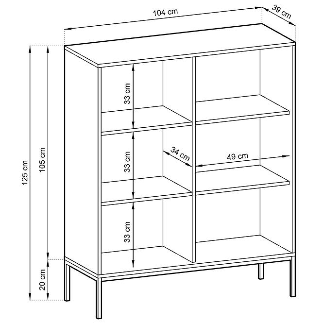 Komoda k104 Nova biela