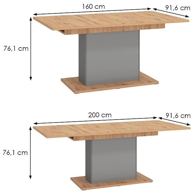 Rozkladací stôl Andora TS 160/200x91