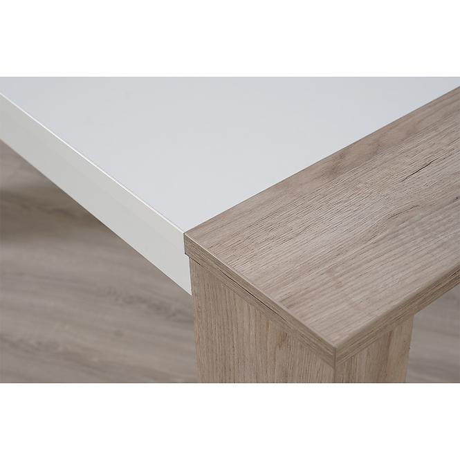 Stôl Cremona TS 155x90 šedá dub/biely 11008801