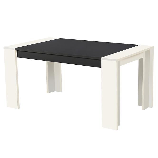 Stôl Cremona TS 155x90 biely/čierna 11008805