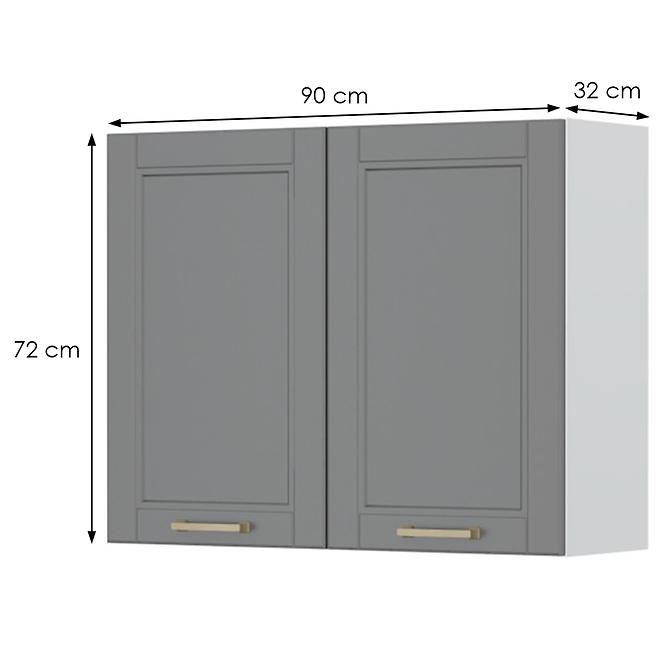 Kuchynská skrinka Tara V7-90-2k/4 graphite mat