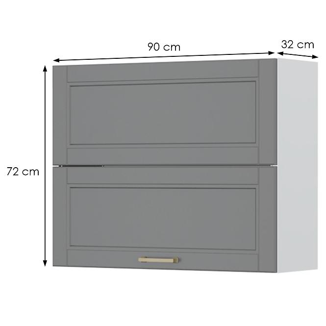 Kuchynská skrinka Tara V7-90-2kp/4 graphite mat