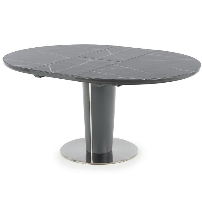 Rozkladací stôl Ricardo 120/160x120cm Popolavý/Marmur/Tmavé Popolavý