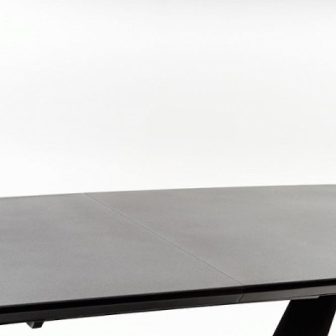 Rozkladací stôl Fangor 160/220x90cm Tmavé Popolavý/Čierna