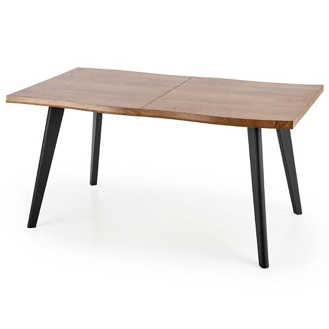 Rozkladací stôl Dickson 120/180x80cm Mdf/Drevo – Dub Naturalny/Čierna