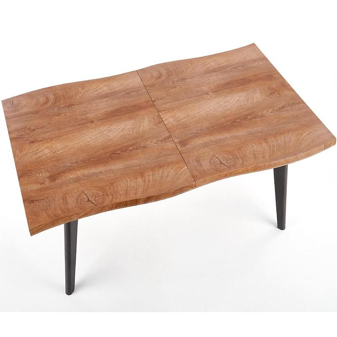 Rozkladací stôl Dickson 120/180x80cm Mdf/Drevo – Dub Naturalny/Čierna