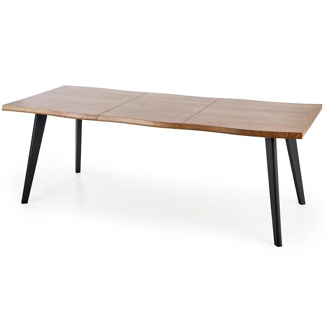 Rozkladací stôl Dickson 120/180x80cm Mdf/Drevo – Dub Naturalny/Čierna