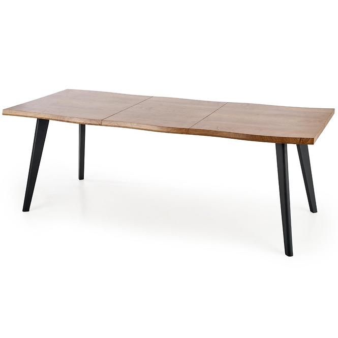 Rozkladací stôl Dickson 150/210x90cm  Mdf/Drevo – Dub Naturalny/Čierna