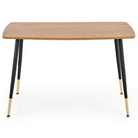 Stôl Tripolis 120x70 Mdf/Oceľ – Dub Zlatá/Čierna/Zlatá