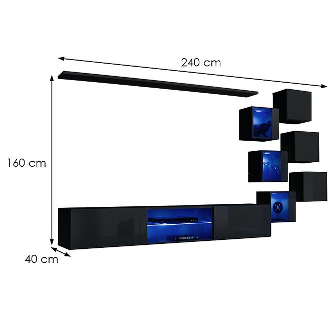 Obývacia Stena Switch Xxi Čierna