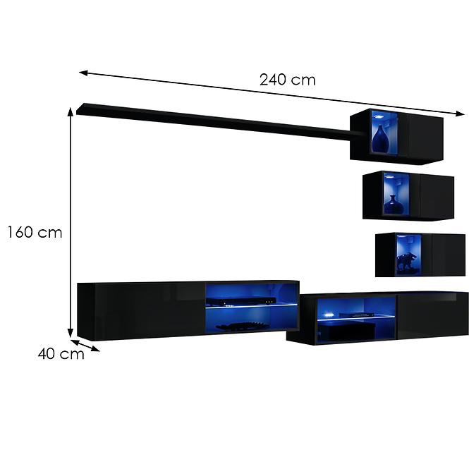 Obývacia Stena Switch Xxiv Čierna