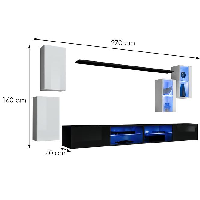 Obývacia Stena Switch Xxv Biely/Čierna