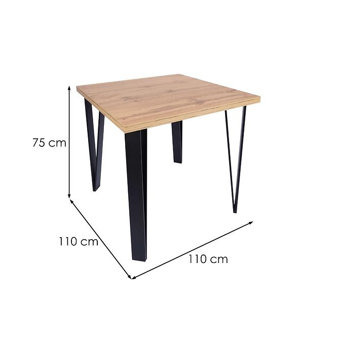 Stôl Karlos 110x110 dub wotan