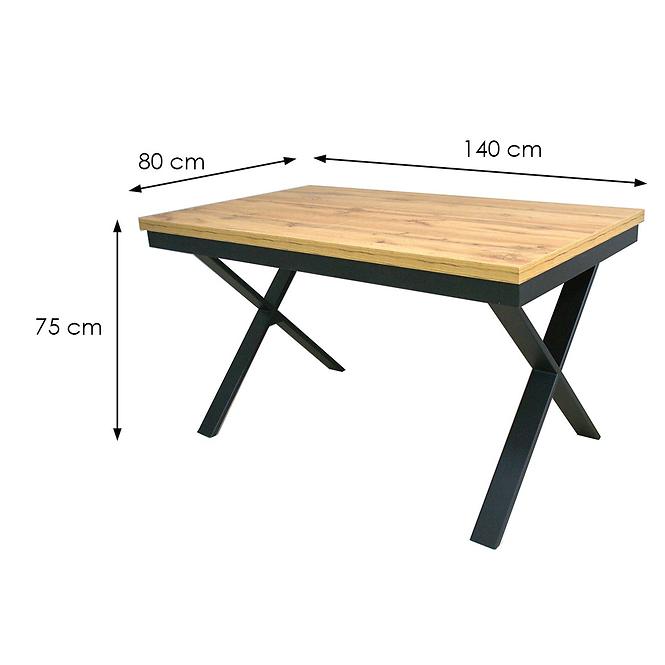 Rozkladací stôl St-978 140/180x80cm dub wotan