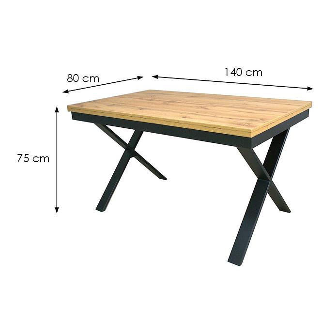 Rozkladací stôl St-978 140/220x80cm dub wotan